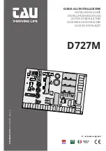 Preview for 1 page of tau D727M Installation Manual