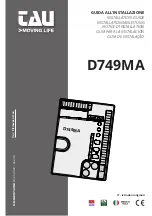 tau D749MA Installation Manual предпросмотр