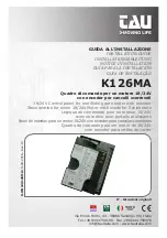 tau K126MA Installation Manual предпросмотр