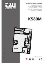 tau K580M Installation Manual предпросмотр