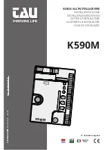 Предварительный просмотр 1 страницы tau K590M Installation Manual