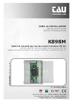 Предварительный просмотр 1 страницы tau K898M Installation Manual