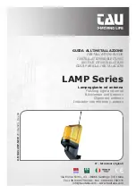 Предварительный просмотр 1 страницы tau LAMP Series Installation Manual