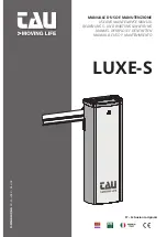 Предварительный просмотр 1 страницы tau LUXE-S Use And Maintenance Manual