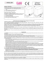 Preview for 2 page of tau MASTER Maintenance Manual