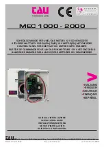 Preview for 1 page of tau MEC 1000 Installation Manual