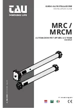 Предварительный просмотр 1 страницы tau MRC Series Installation Manual