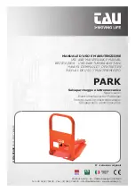 tau PARK Use And Maintenance Manual предпросмотр