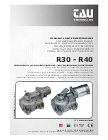 tau R40 Use And Maintenance Manual предпросмотр