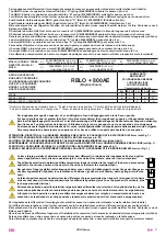 Preview for 3 page of tau RBLO / I Use And Maintenance Manual