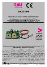 Preview for 1 page of tau SCB24 Installation Manual