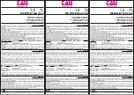 Предварительный просмотр 1 страницы tau SLIM-R Series Operation And Adjustments