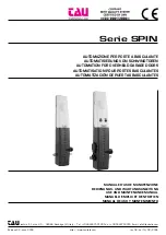 tau SPIN Series Use And Maintenance Manual preview