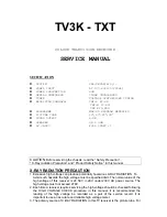 Предварительный просмотр 2 страницы Tauras TV3K - TXT Service Manual