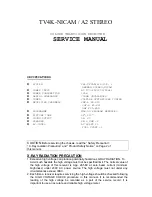 Preview for 1 page of Tauras TV4K-NICAM Service Manual