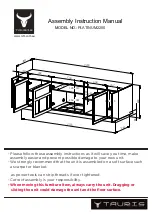 Предварительный просмотр 1 страницы Tauris PLATINUM2250 Assembly & Instruction Manual