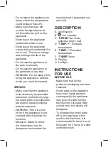 Preview for 18 page of Taurus Alpatec TROPICANO PLUG HEATER Manual