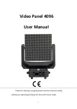 Предварительный просмотр 1 страницы Taurus Light Glamor Video Panel 4096 User Manual