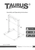 Preview for 1 page of Taurus 3D Smith Machine Assembly And Operating Instructions Manual