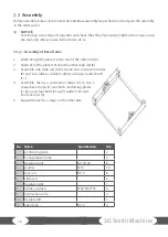 Preview for 16 page of Taurus 3D Smith Machine Assembly And Operating Instructions Manual