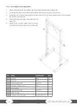 Preview for 20 page of Taurus 3D Smith Machine Assembly And Operating Instructions Manual