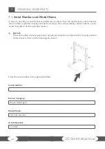 Preview for 26 page of Taurus 3D Smith Machine Assembly And Operating Instructions Manual