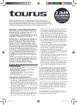 Preview for 32 page of Taurus 948050 English Manual