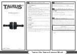 Taurus Abs Trainer Exercise Wheel Operating Instructions preview