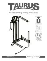 Preview for 1 page of Taurus Cable pull WS7 Assembly And Operating Instructions Manual