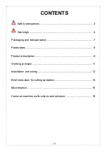 Preview for 3 page of Taurus CUT-70I Operation Manual