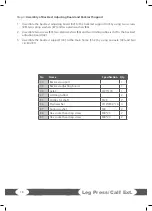 Preview for 18 page of Taurus Dual Pro Leg Press/ Calf Ext Assembly And Operating Instructions Manual