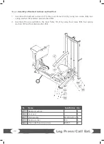 Preview for 22 page of Taurus Dual Pro Leg Press/ Calf Ext Assembly And Operating Instructions Manual