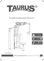 Taurus Dual Pro Pec Fly & Rear Delt Assembly And Operating Instructions Manual preview