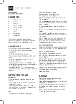 Preview for 6 page of Taurus EASY PRESS 1000 LEGEND Instructions For Use Manual