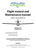 Preview for 1 page of Taurus ELECTRO G2 Flight Manual And Maintenance Manual