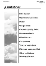 Preview for 13 page of Taurus ELECTRO G2 Flight Manual And Maintenance Manual