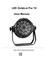 Preview for 1 page of Taurus LED Outdoor Par 18 User Manual