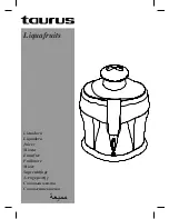 Taurus Liquafruits Instructions Manual предпросмотр