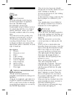 Предварительный просмотр 7 страницы Taurus Liquafruits Instructions Manual