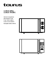 Taurus LUXUS GRILL Manual preview