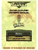 Предварительный просмотр 1 страницы Taurus Master Classic Owner'S Manual