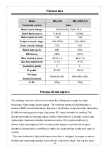 Preview for 9 page of Taurus MIG 280 PLUS Operation Manual