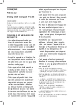 Preview for 12 page of Taurus Mixing Chef Compact Manual