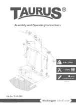 Taurus Multi-gym UltraForce Assembly And Operating Instruction preview