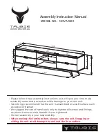 Taurus NOVA1800 Assembly & Instruction Manual предпросмотр