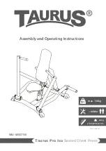 Taurus Pro Iso SESS7150 Assembly And Operating Instructions Manual preview