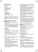 Preview for 11 page of Taurus PROFESSIONAL 3 MAX Instructions For Use Manual