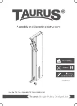 Preview for 1 page of Taurus Single Pulley Design Line TF-PULL-SINGLE Assembly And Operating Instructions Manual