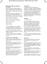 Предварительный просмотр 12 страницы Taurus SLIDING CARE PRESS Instructions For Use Manual