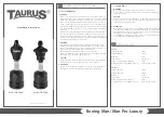 Taurus TB-3000 Operating Instructions preview